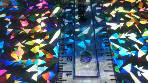 Silver Crystal Holographic Card