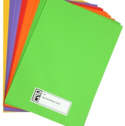 PG Assorted Bright Coloured A4 Card