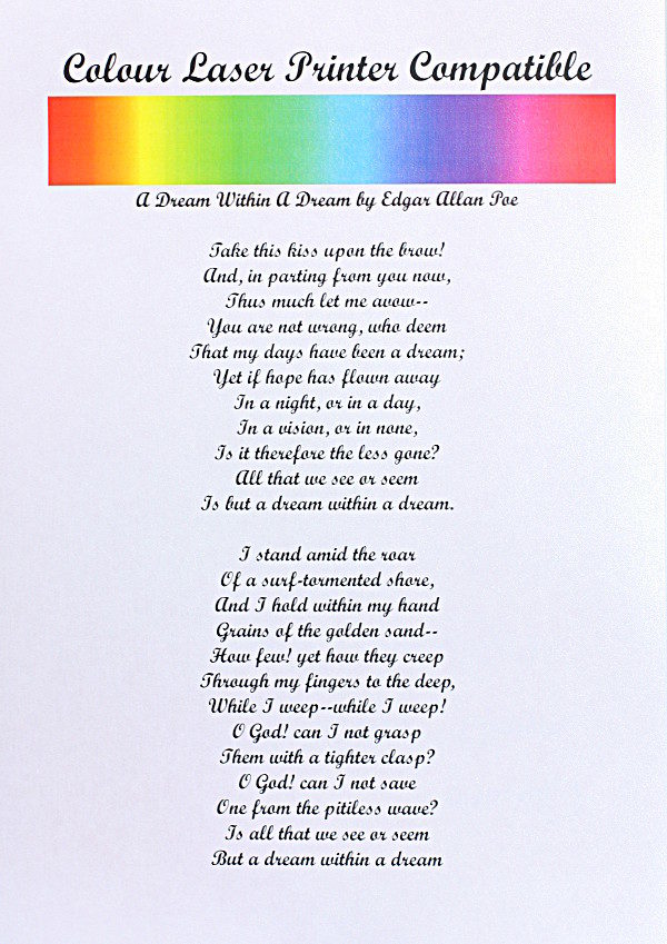 Baby Pink Pearlescent Paper 100gsm Print TestBaby Pink Pearlescent Paper 100gsm Print Test