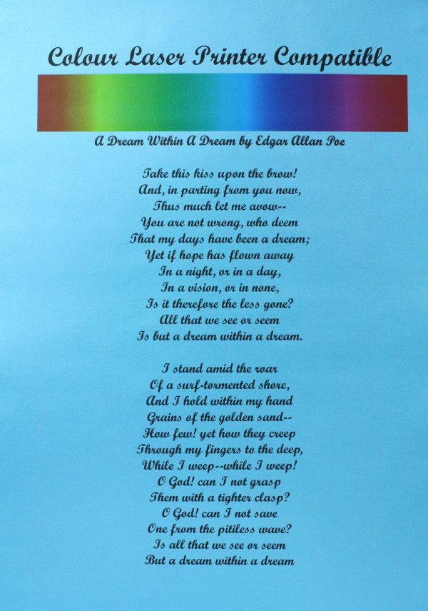 Pearlescent Paper - Blue 90gsm - Image 2