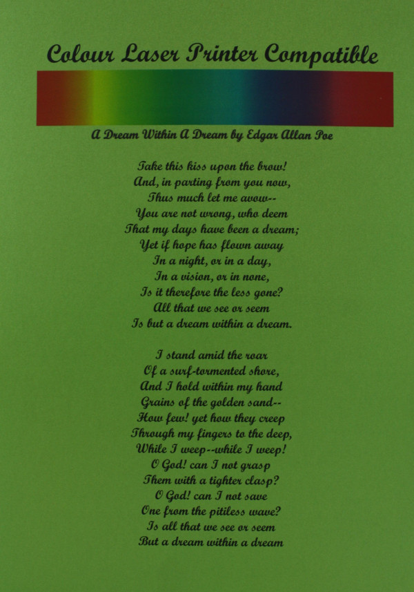 Pearlescent Paper - Mojito Green 120gsm - Image 2