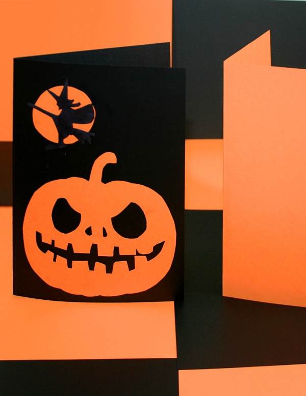 Orange & Black Card