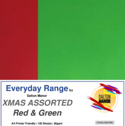 Dalton Manor Xmas Red Green Paper