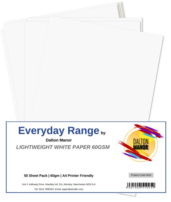 Dalton Manor A4 Lightweight White Paper PK50