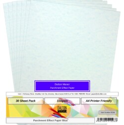 Dalton Manor A4 Parchment Paper Blue PK30