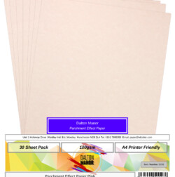 Dalton Manor A4 Parchment Paper Pink PK30