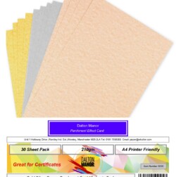 Dalton Manor Assorted Parchement Card