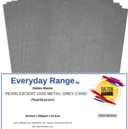 Dalton Manor Pearlescent Grey Card