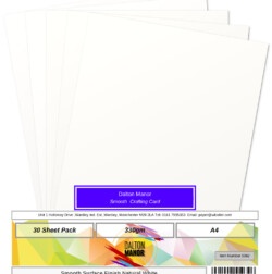 Dalton Manor A4 Natural White Smooth Card PK30 - 330gsm