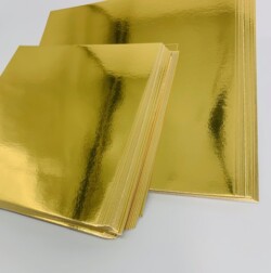 (245G) 206X120 PAPERDIENAMICS SHABBY CHIC METALLIC GOLD PK55