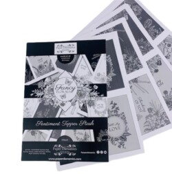 (250G) A4 PAPERDIENAMICS FANCY FLORALS SENTIMENT COLLECTION PK20