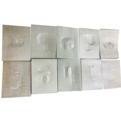 (300G) 130X97 PAPERDIENAMICS DIE CUT ALPHABET COLLECTION PK54